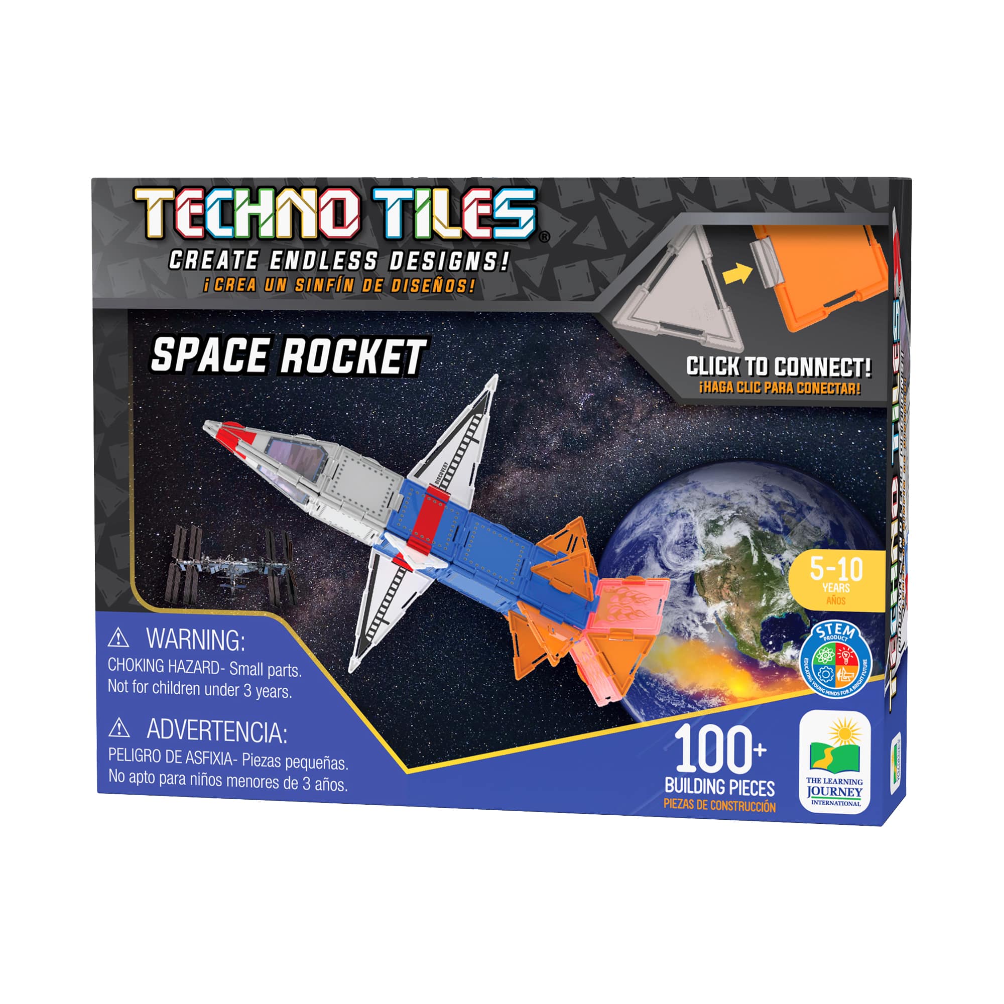 Techno Tiles - Space Rocket: 100+ Pcs